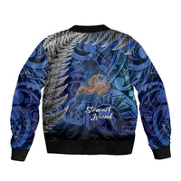 New Zealand Stewart Island Bomber Jacket Rakiura Kiwi Maori Glowing Sky LT14 - Polynesian Pride