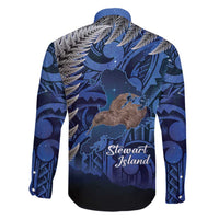 New Zealand Stewart Island Family Matching Tank Maxi Dress and Hawaiian Shirt Rakiura Kiwi Maori Glowing Sky LT14 - Polynesian Pride
