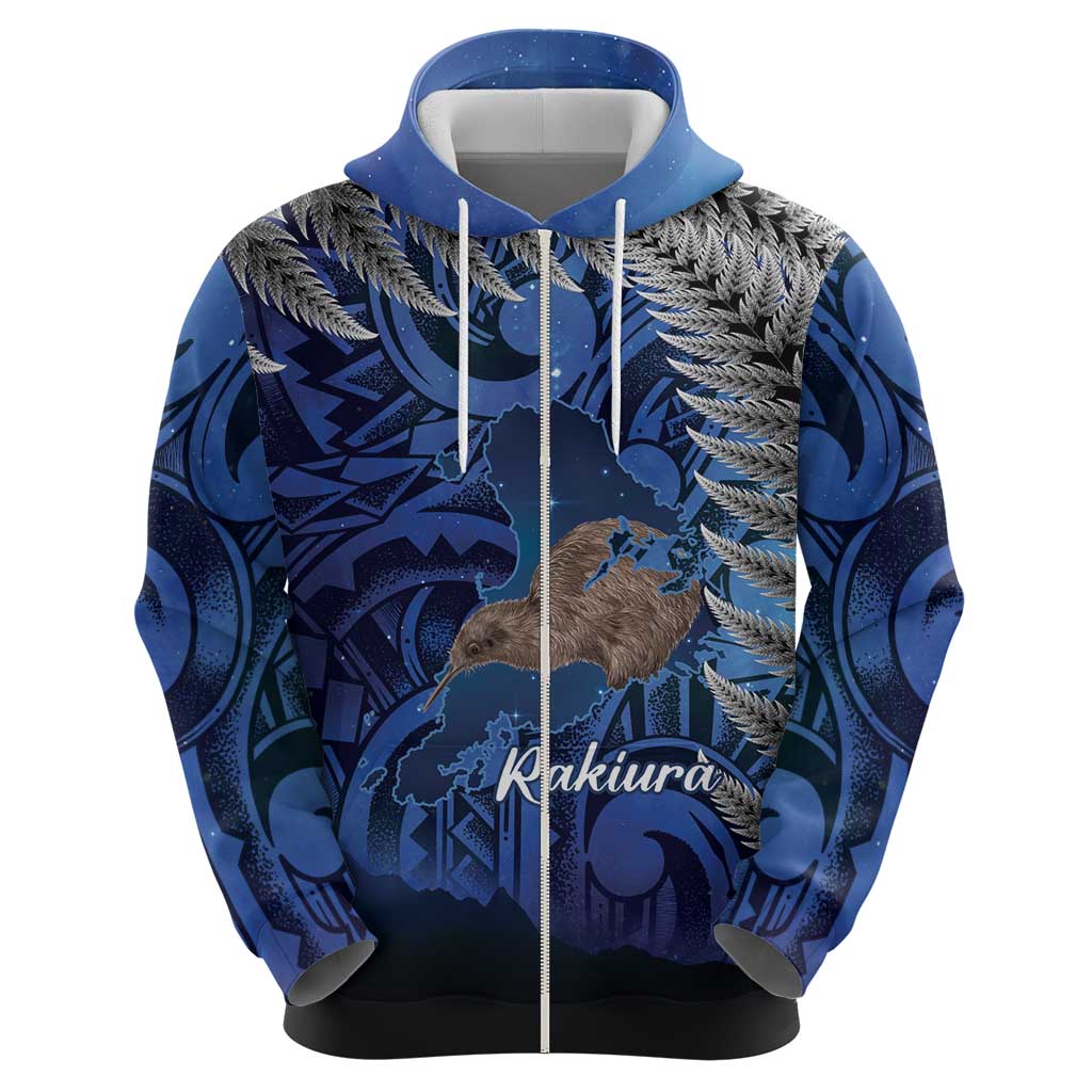 New Zealand Stewart Island Hoodie Rakiura Kiwi Maori Glowing Sky