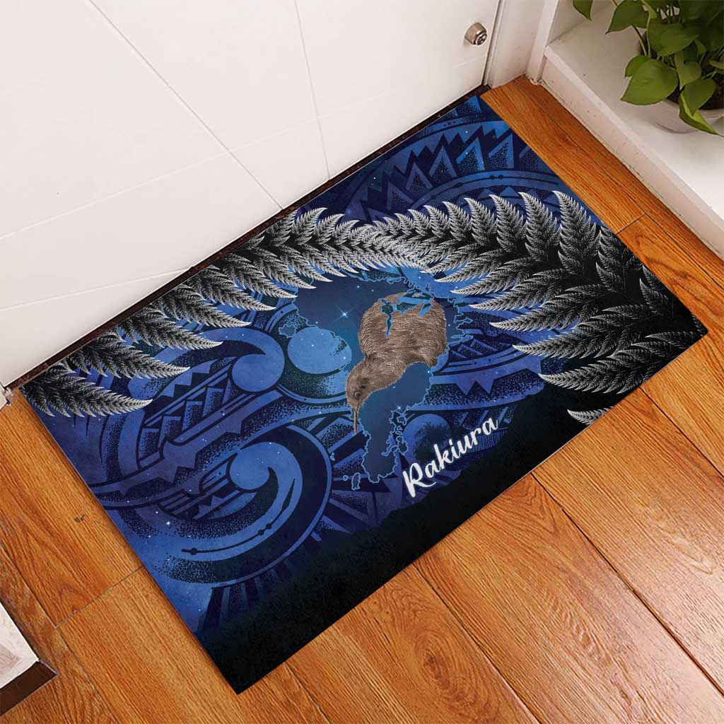 New Zealand Stewart Island Rubber Doormat Rakiura Kiwi Maori Glowing Sky LT14 - Polynesian Pride