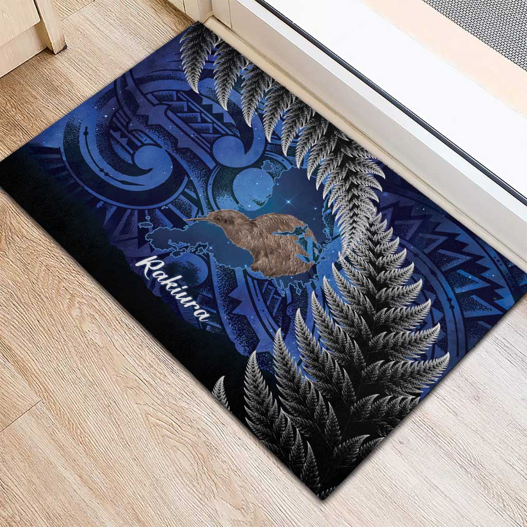 New Zealand Stewart Island Rubber Doormat Rakiura Kiwi Maori Glowing Sky LT14 - Polynesian Pride