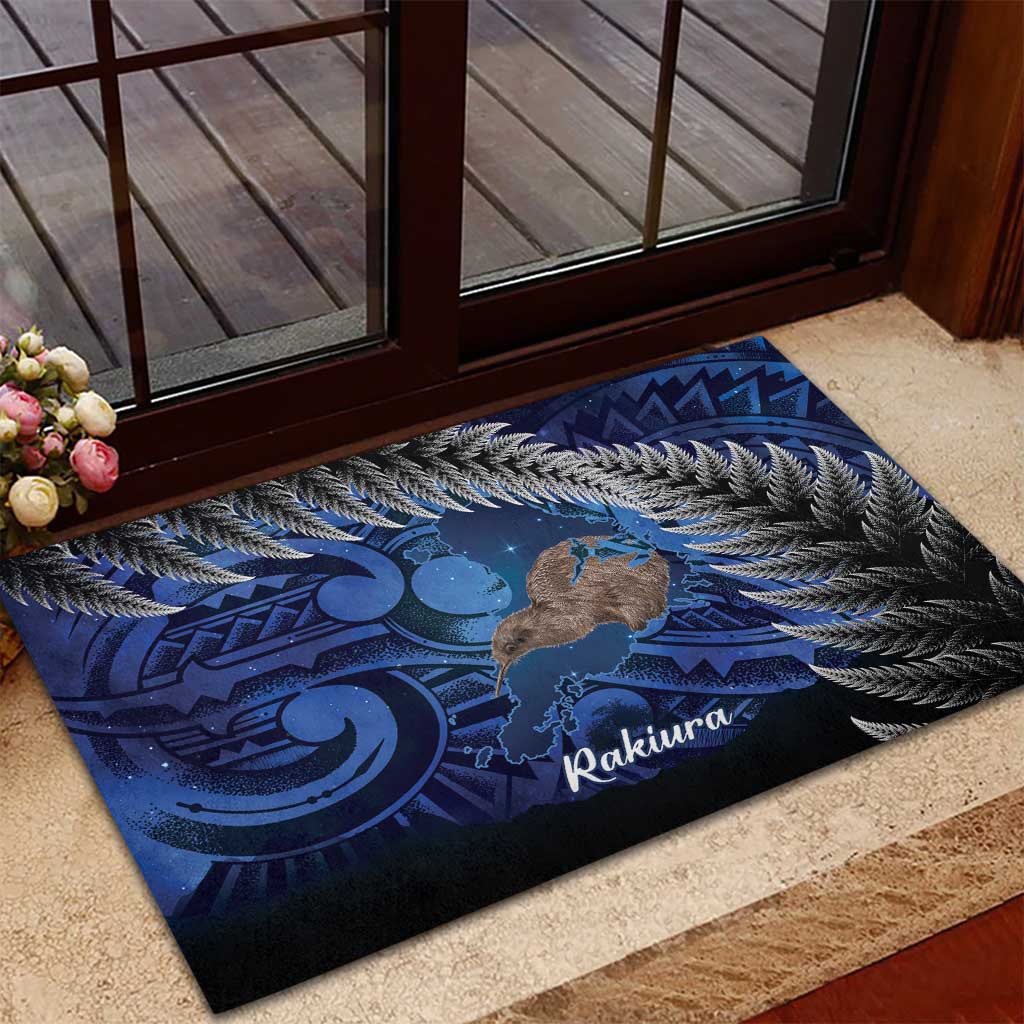 New Zealand Stewart Island Rubber Doormat Rakiura Kiwi Maori Glowing Sky LT14 - Polynesian Pride
