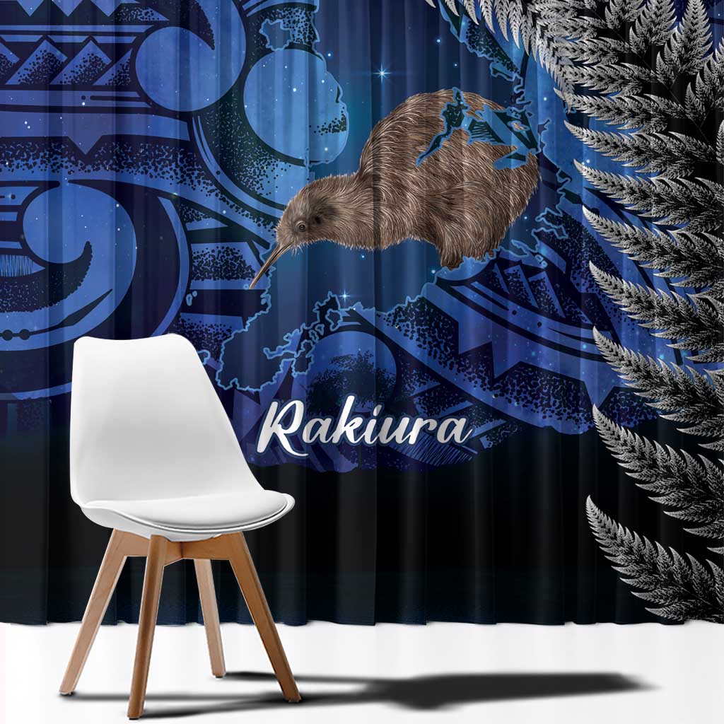 New Zealand Stewart Island Window Curtain Rakiura Kiwi Maori Glowing Sky