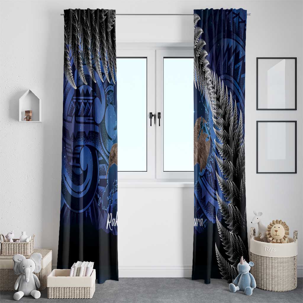 New Zealand Stewart Island Window Curtain Rakiura Kiwi Maori Glowing Sky