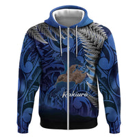 New Zealand Stewart Island Zip Hoodie Rakiura Kiwi Maori Glowing Sky