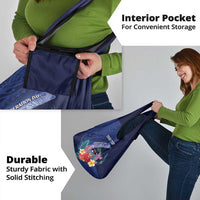 Personalised Guam Liberation Day Grocery Bag Happy 80th Anniversary Fish Hook Mix Tropical Flowers