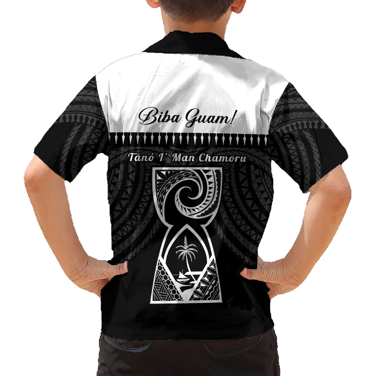 Guam Liberation Day Hawaiian Shirt Biba Guahan Chamorro 80th Anniversary - Black