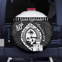 Guam Liberation Day Spare Tire Cover Biba Guahan Chamorro 80th Anniversary - Black