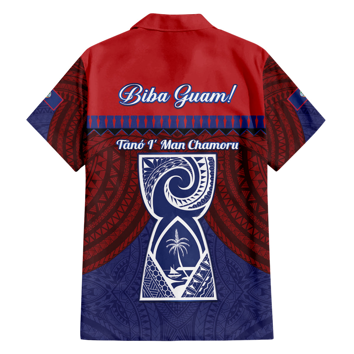 Guam Liberation Day Family Matching Long Sleeve Bodycon Dress and Hawaiian Shirt Biba Guahan Chamorro 80th Anniversary - Blue