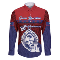 Guam Liberation Day Family Matching Puletasi and Hawaiian Shirt Biba Guahan Chamorro 80th Anniversary - Blue