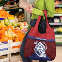Guam Liberation Day Grocery Bag Biba Guahan Chamorro 80th Anniversary - Blue