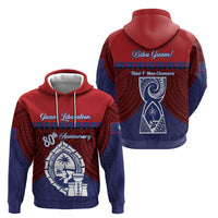 Guam Liberation Day Hoodie Biba Guahan Chamorro 80th Anniversary - Blue