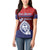 Guam Liberation Day Women Polo Shirt Biba Guahan Chamorro 80th Anniversary - Blue