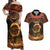 Samoa Teuila 2024 Festival Couples Matching Off Shoulder Maxi Dress and Hawaiian Shirt Samoan Siva Afi With Red Gingers