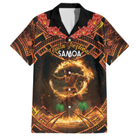 Samoa Teuila 2024 Festival Family Matching Off Shoulder Maxi Dress and Hawaiian Shirt Samoan Siva Afi With Red Gingers