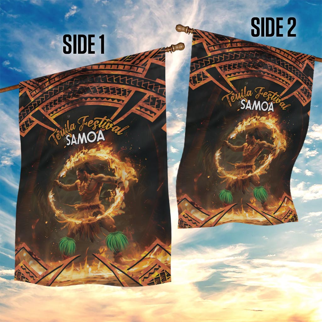 Samoa Teuila 2024 Festival Garden Flag Samoan Siva Afi With Red Gingers