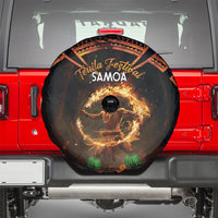 Samoa Teuila 2024 Festival Spare Tire Cover Samoan Siva Afi With Red Gingers