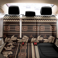 Black Samoa Siapo Teuila Flowers Back Car Seat Cover