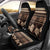 Black Samoa Siapo Teuila Flowers Car Seat Cover