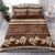 Brown Samoa Siapo Teuila Flowers Bedding Set