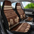 Brown Samoa Siapo Teuila Flowers Car Seat Cover