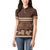 Brown Samoa Siapo Teuila Flowers Women Polo Shirt