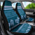 Dark Cyan Samoa Siapo Teuila Flowers Car Seat Cover