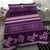 Purple Samoa Siapo Teuila Flowers Bedding Set