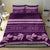 Purple Samoa Siapo Teuila Flowers Bedding Set