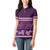 Purple Samoa Siapo Teuila Flowers Women Polo Shirt