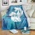 Turquoise Polynesia Father's Day Blanket Dad You Are My Hero