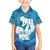 Turquoise Polynesia Father's Day Kid Hawaiian Shirt Dad You Are My Hero