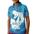 Turquoise Polynesia Father's Day Kid Polo Shirt Dad You Are My Hero