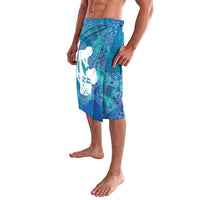 Turquoise Polynesia Father's Day Lavalava Dad You Are My Hero