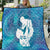 Turquoise Polynesia Father's Day Quilt Dad You Are My Hero