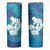 Turquoise Polynesia Father's Day Skinny Tumbler Dad You Are My Hero