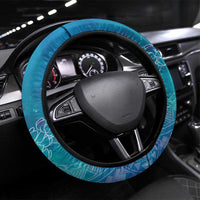 Turquoise Polynesia Father's Day Steering Wheel Cover Dad You Are My Hero