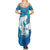 Turquoise Polynesia Father's Day Summer Maxi Dress Dad You Are My Hero