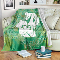 Green Polynesia Father's Day Blanket Dad You Are My Hero LT14 Green - Polynesian Pride