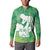 Green Polynesia Father's Day Button Sweatshirt Dad You Are My Hero