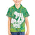 Green Polynesia Father's Day Family Matching Off The Shoulder Long Sleeve Dress and Hawaiian Shirt Dad You Are My Hero