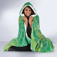 Green Polynesia Father's Day Hooded Blanket Dad You Are My Hero