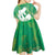 Green Polynesia Father's Day Kid Short Sleeve Dress Dad You Are My Hero