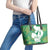Green Polynesia Father's Day Leather Tote Bag Dad You Are My Hero