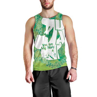 Green Polynesia Father's Day Men Tank Top Dad You Are My Hero