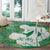 Green Polynesia Father's Day Round Carpet Dad You Are My Hero