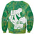 Green Polynesia Father's Day Sweatshirt Dad You Are My Hero