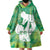 Green Polynesia Father's Day Wearable Blanket Hoodie Dad You Are My Hero