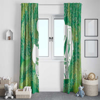Green Polynesia Father's Day Window Curtain Dad You Are My Hero LT14 - Polynesian Pride