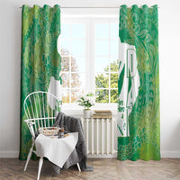 Green Polynesia Father's Day Window Curtain Dad You Are My Hero LT14 - Polynesian Pride
